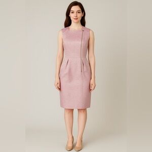 Ports international blush pink midi dress modest and classy fully lined size 8